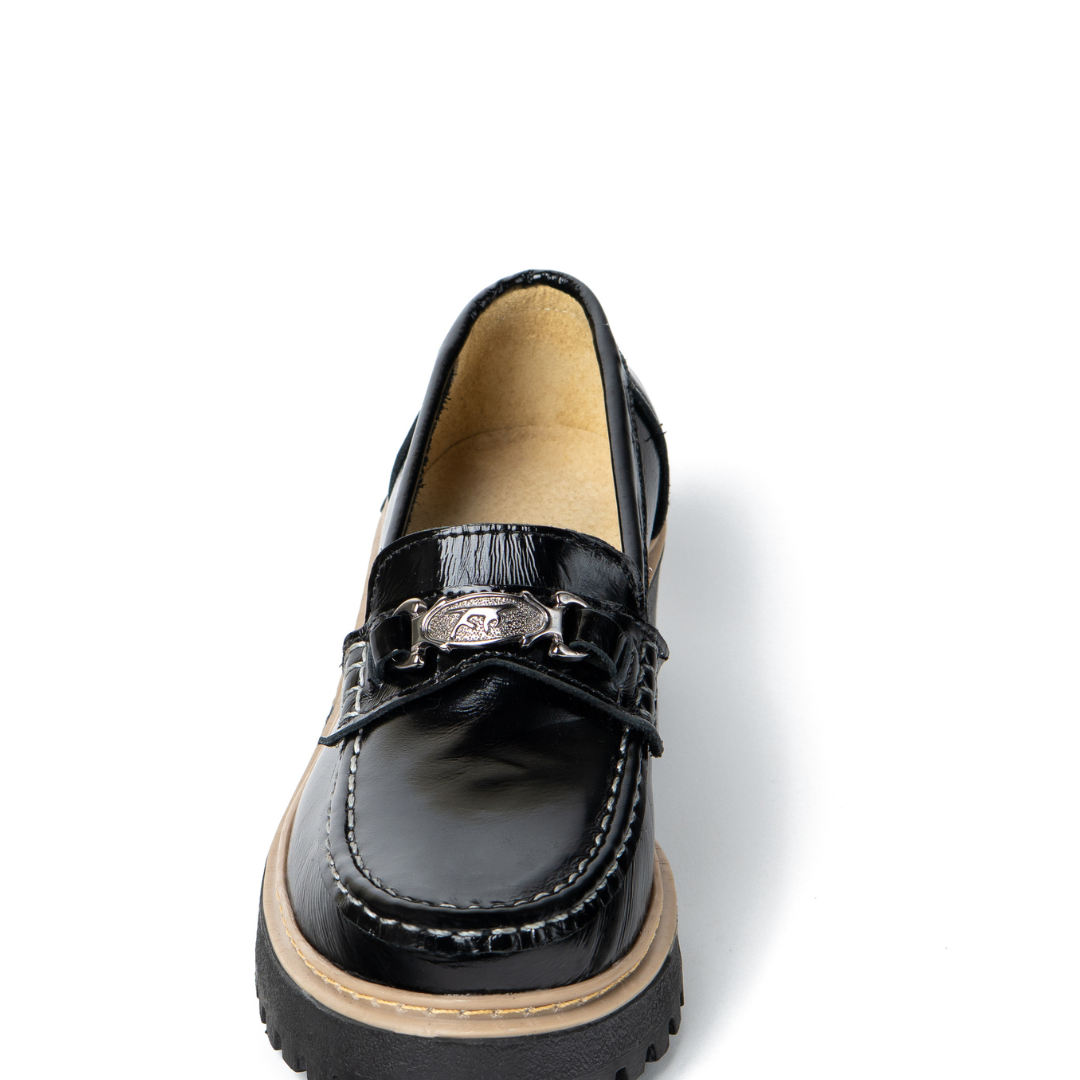 Mocasín Charol Negro