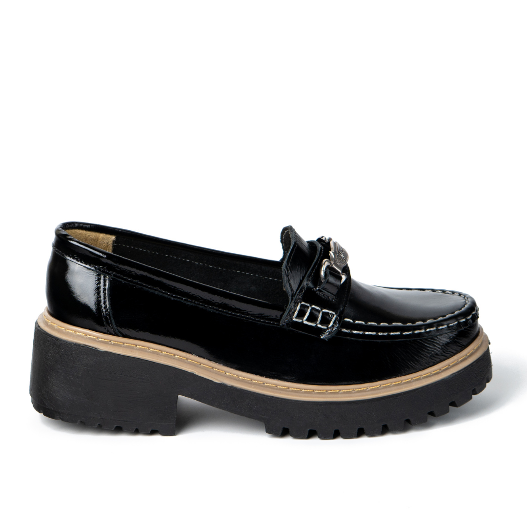Mocasín Charol Negro