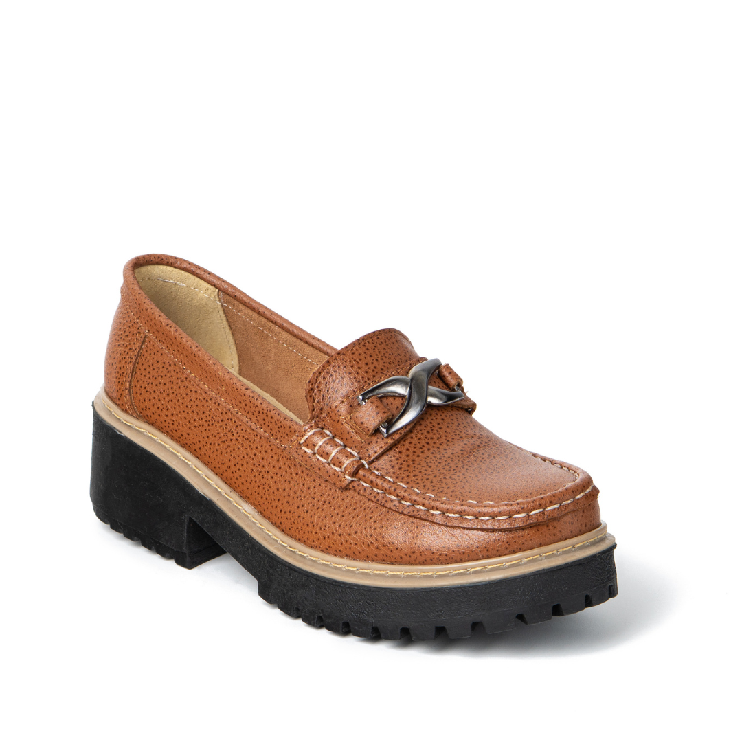MOCASIN CUERO TOSTADO