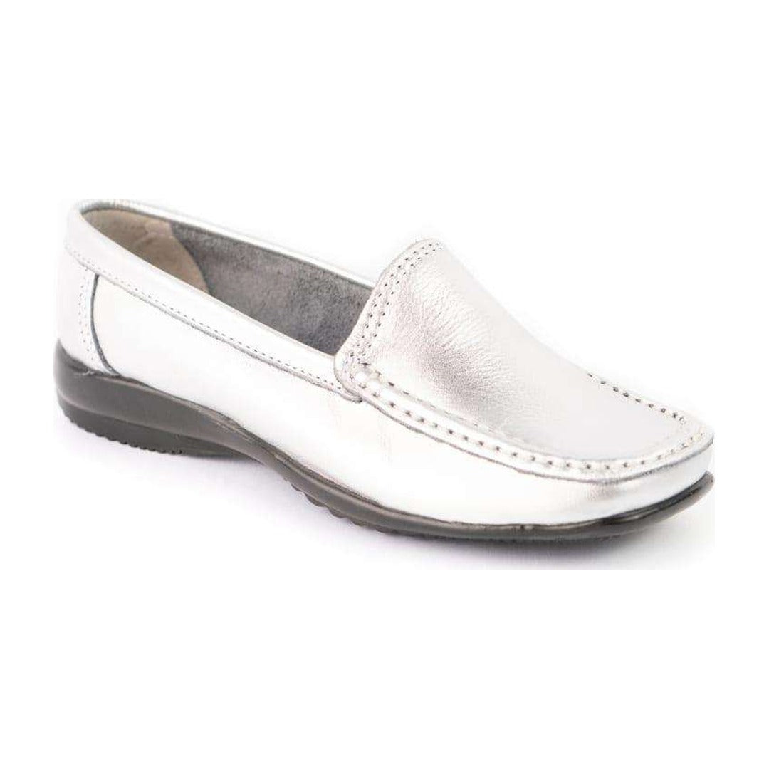 Mocasin Cuero Plata Art 059