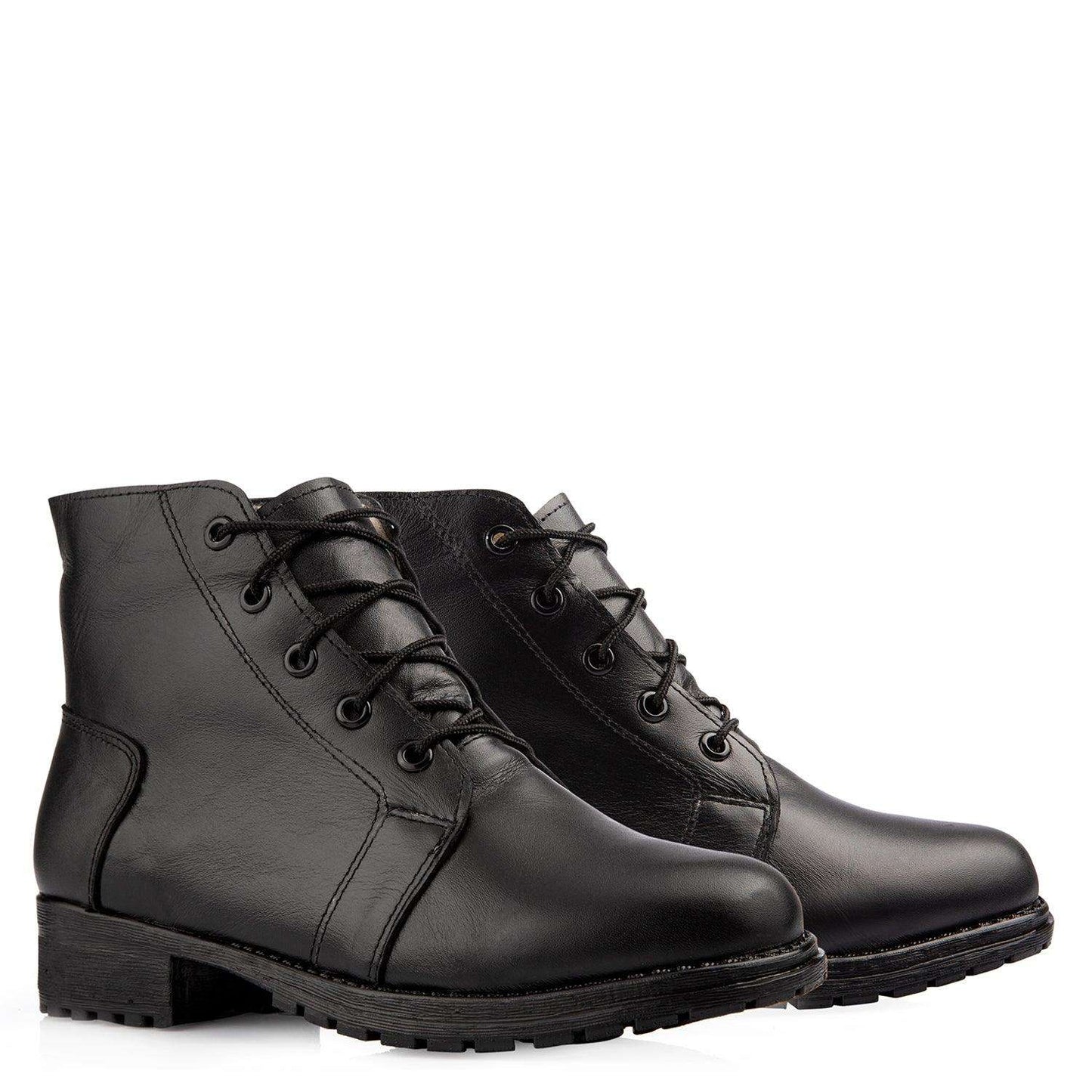 BOTIN CUERO NEGRO 007 - Mocasines