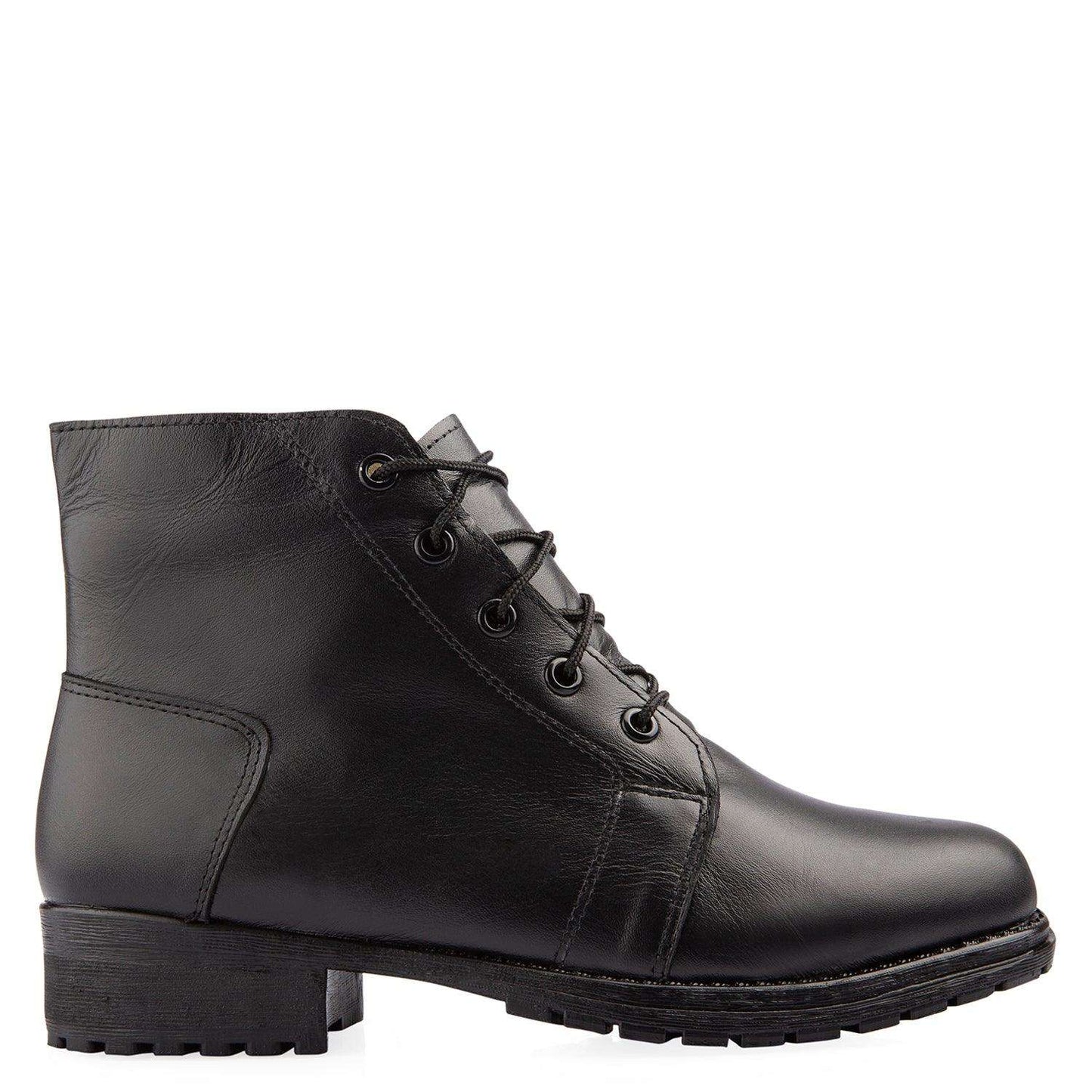 BOTIN CUERO NEGRO 007 - Mocasines