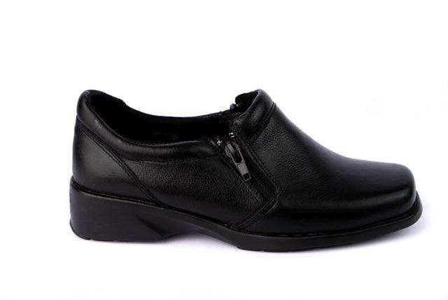 Zapato clásico 2 cierres Negro - Mocasines
