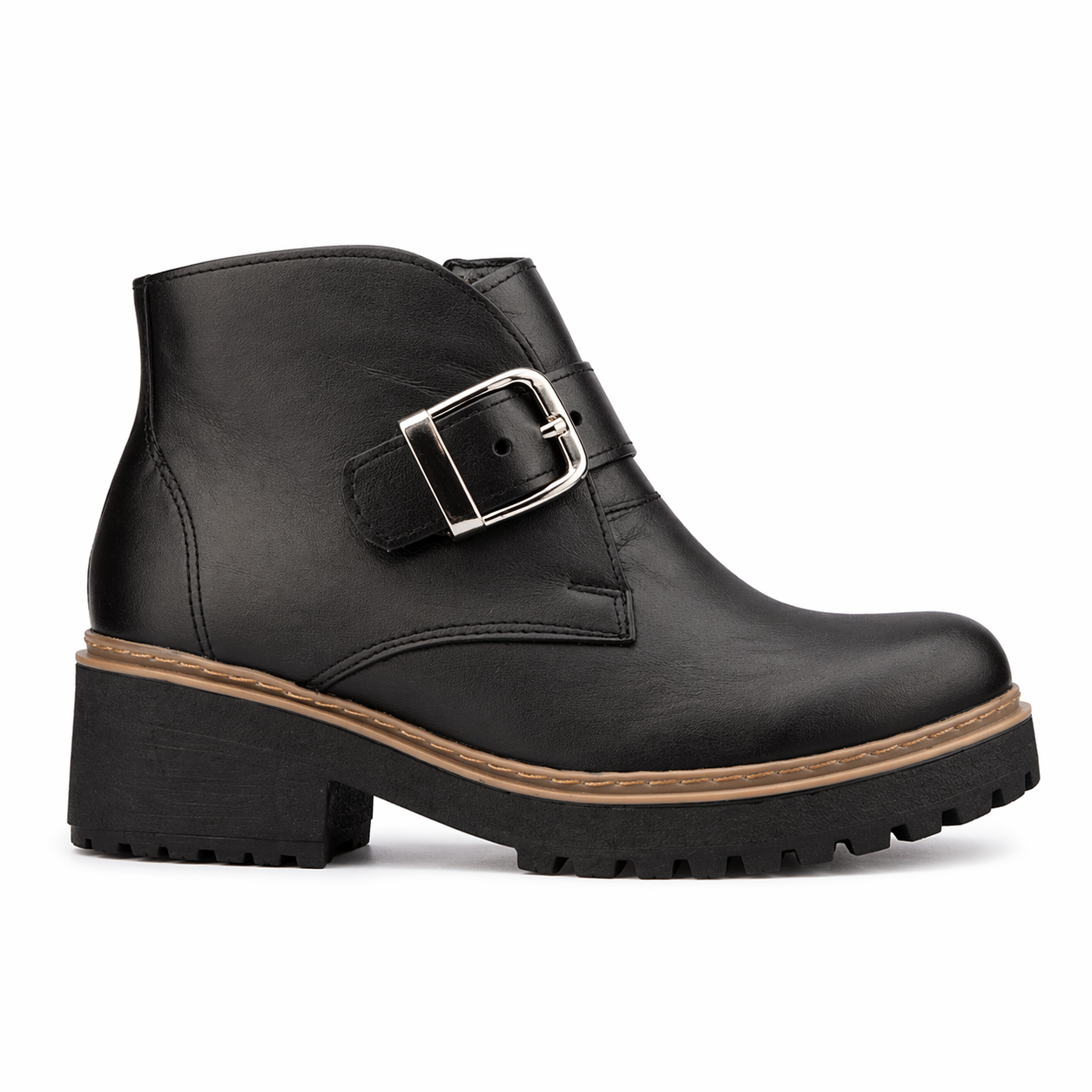 BOTIN CUERO NEGRO 203