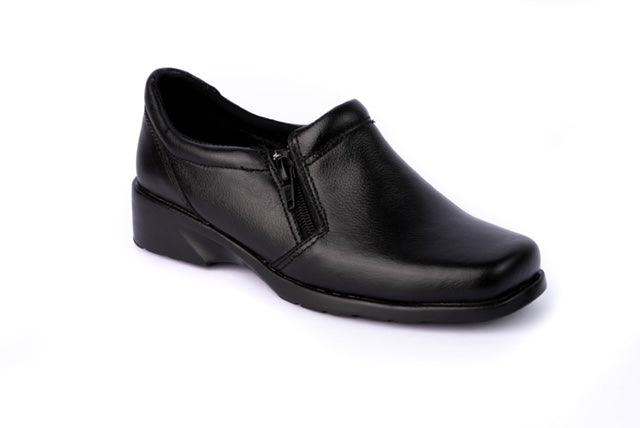 Zapato clásico 2 cierres Negro - Mocasines