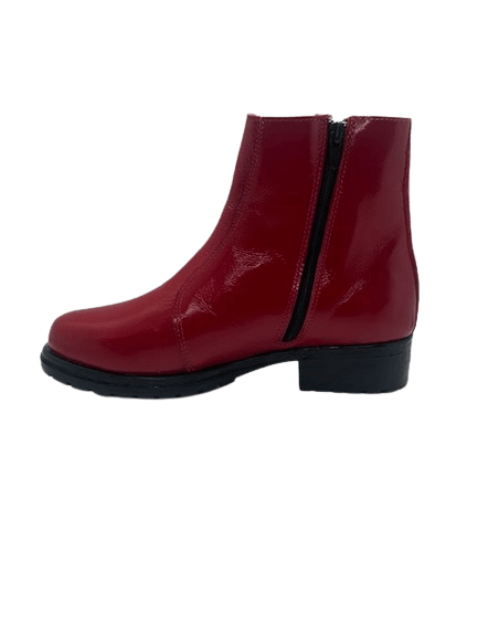 BOTIN CUERO CHAROL ROJO ART 019 - Mocasines