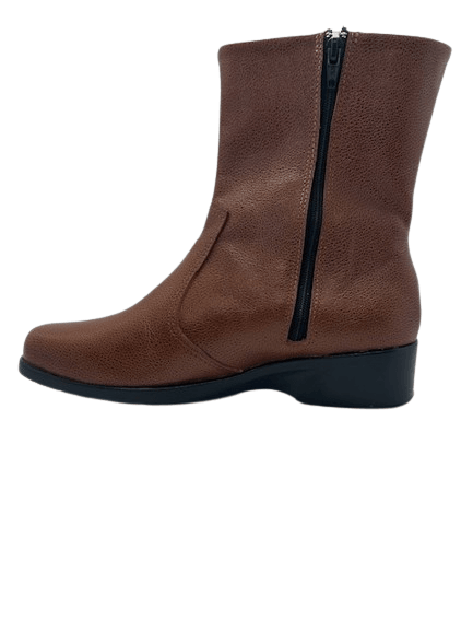 BOTIN CUERO TOSTADO CON CHIPORRO - Mocasines