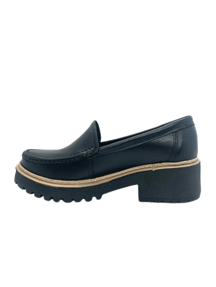 MOCASIN CUERO NEGRO ART 063 - Mocasines