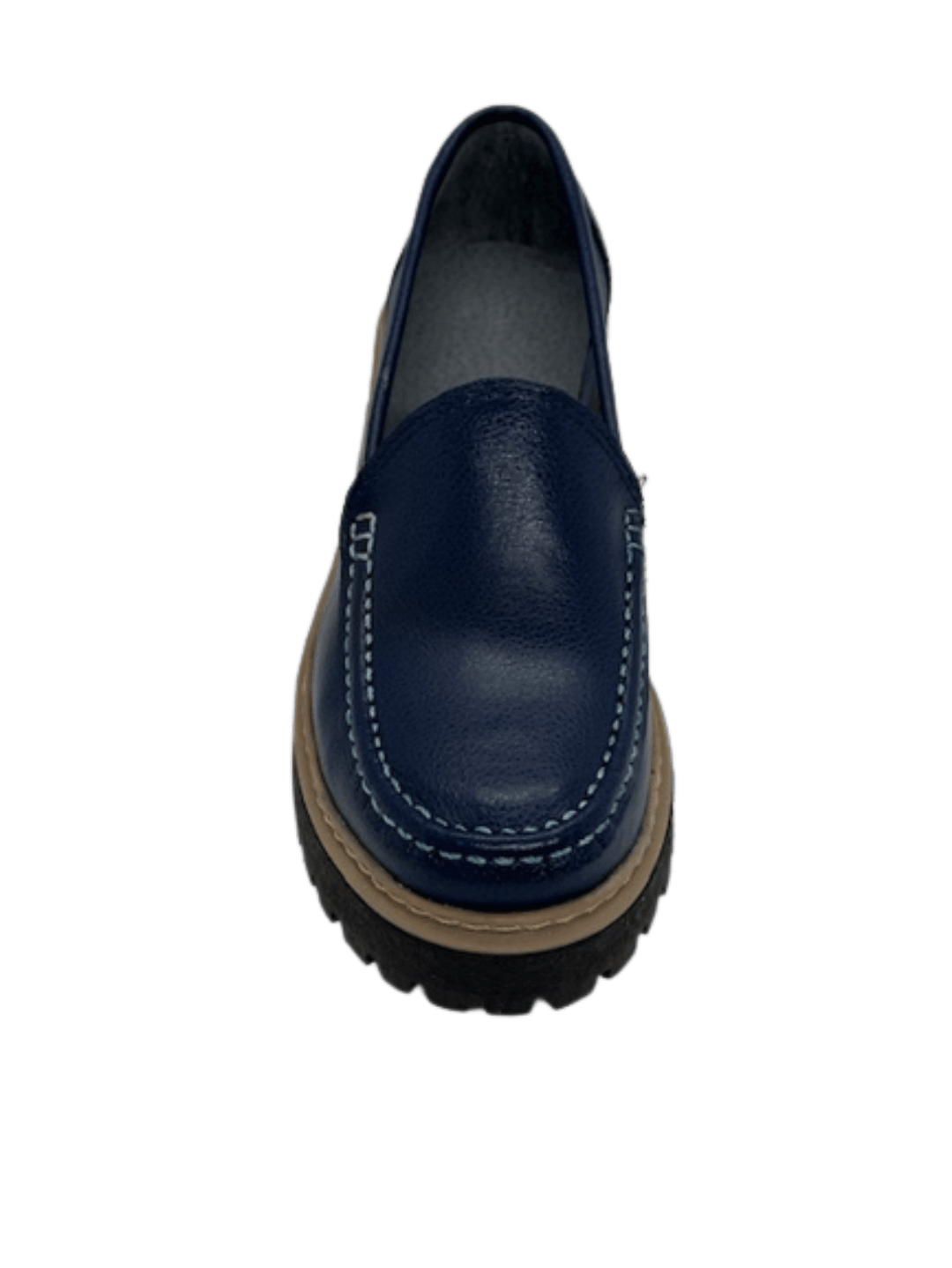 MOCASIN CUERO AZUL ART 063 - Mocasines