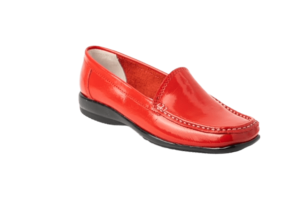 MOCASIN CUERO RICHIATO ROJO ART 066