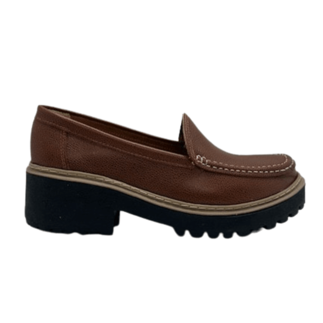 MOCASIN CUERO TOSTADO