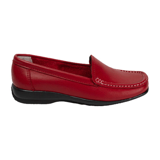 Mocasin Cuero Rojo Art 062