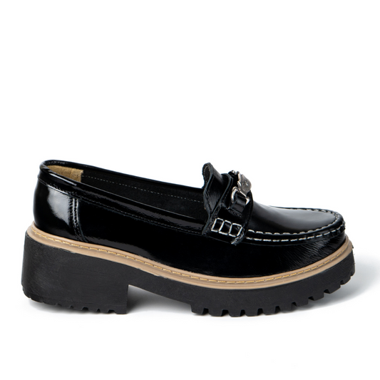 Mocasín Charol Negro