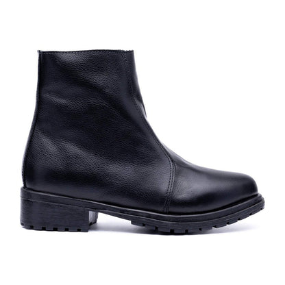 Botin Cuero Negro Art 019