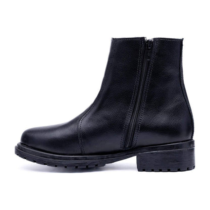 Botin Cuero Negro Art 019