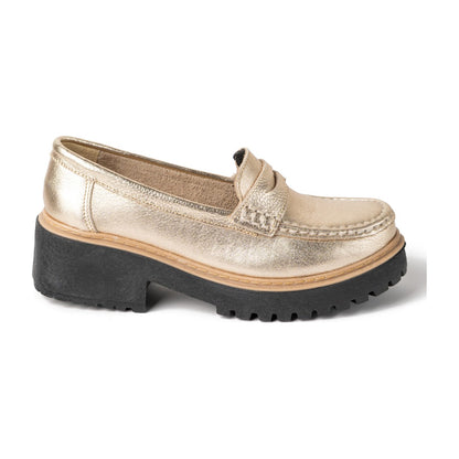 Mocasin Cuero Dorado Art 074