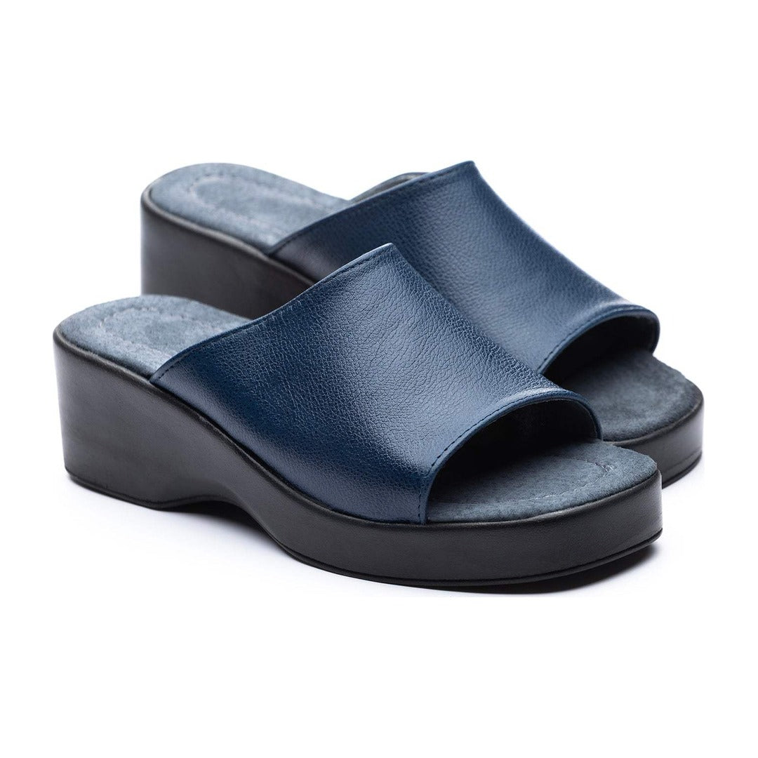 Puntilla Cuero Azul 029