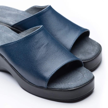 Puntilla Cuero Azul 029