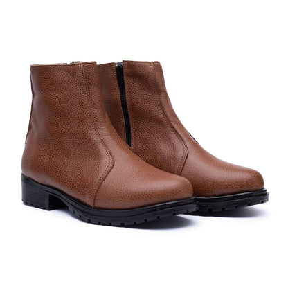 BOTIN CUERO TOSTADO ART 019