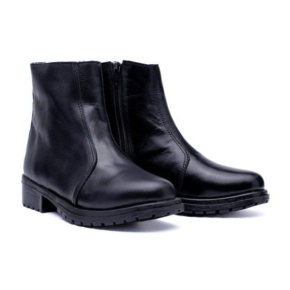 BOTIN CUERO NEGRO ART 019