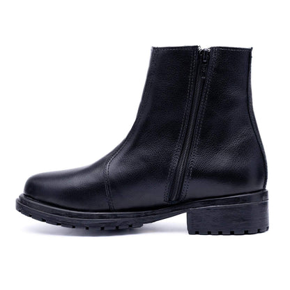 BOTIN CUERO NEGRO ART 019