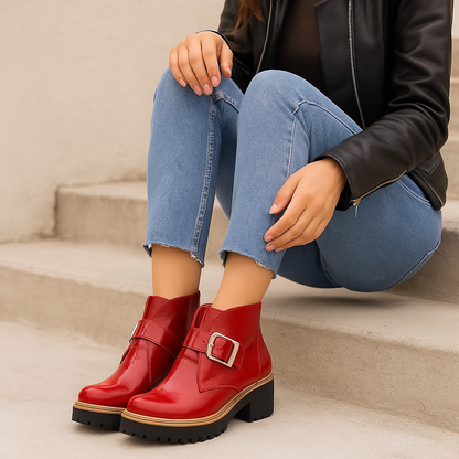 BOTIN RICHIATO ROJO - Mocasines