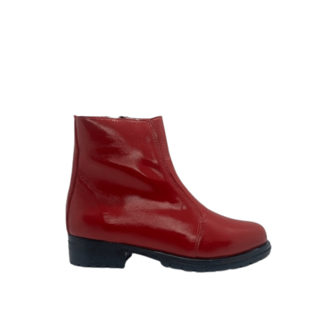 BOTIN CUERO CHAROL ROJO ART 019 - Mocasines