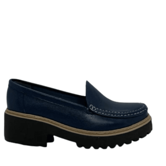 MOCASIN CUERO AZUL ART 063