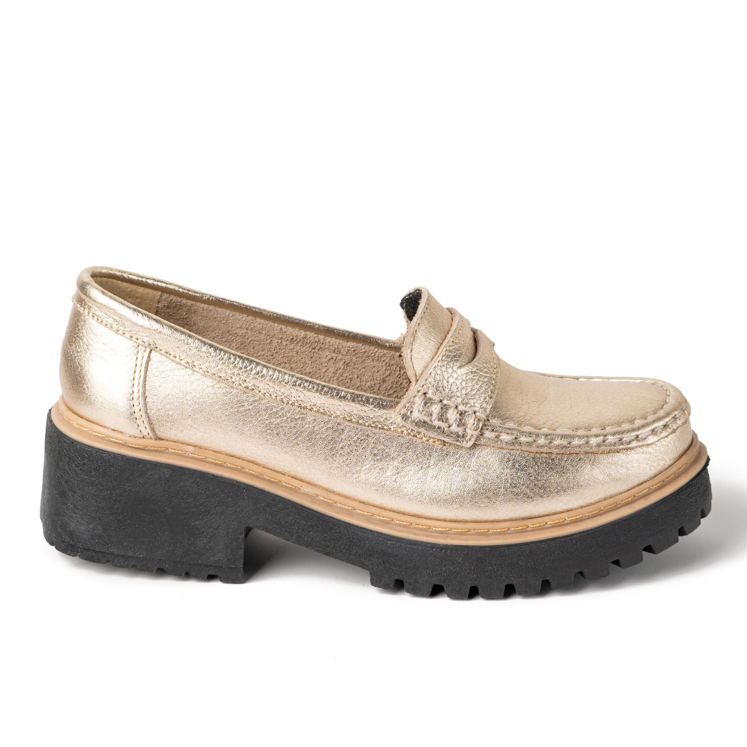 MOCASIN CUERO DORADO ART 074