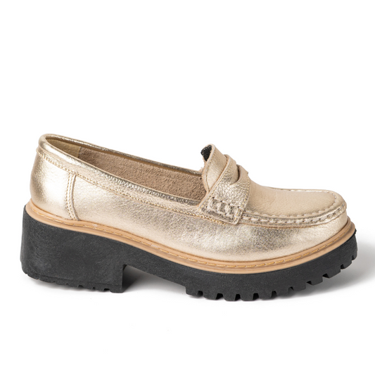 MOCASIN CUERO DORADO ART 074