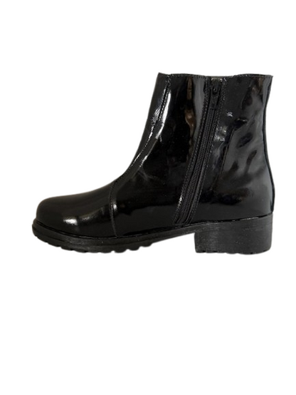 BOTIN CUERO CHAROL NEGRO ART 019