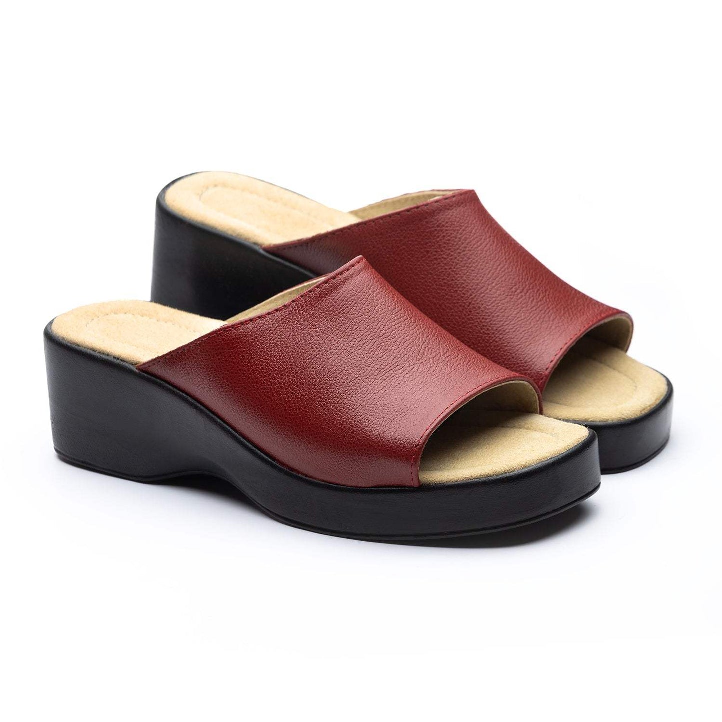 PUNTILLA CUERO ROJA 029