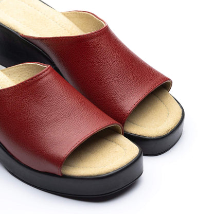 PUNTILLA CUERO ROJA 029