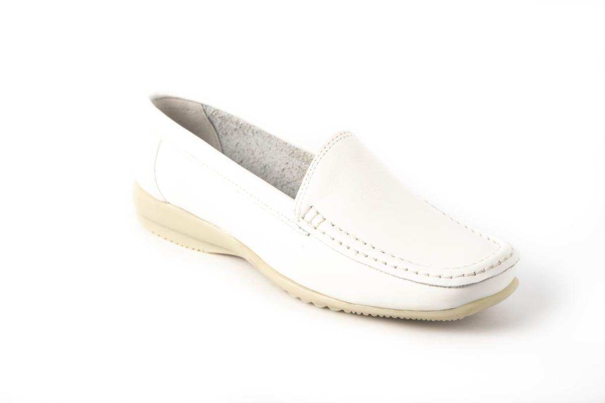 MOCASÍN CUERO BLANCO ART 062 - Calzado Elegante y Duradero en